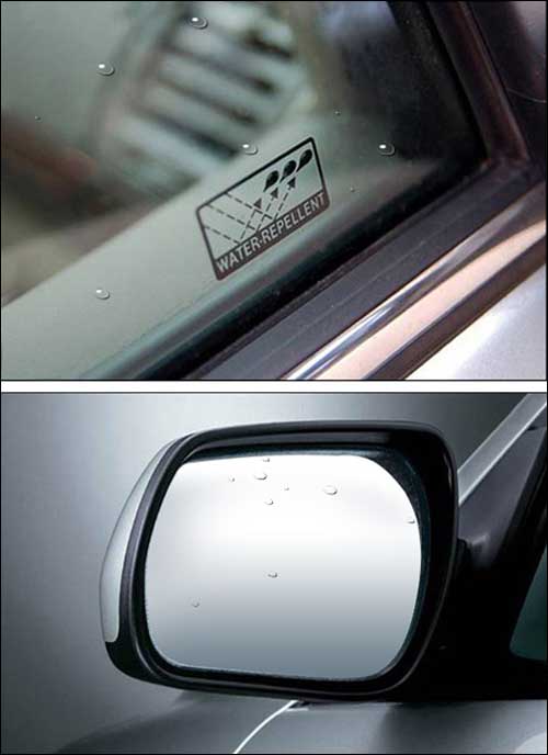 斥水玻璃和斥水型电加热外后视镜
