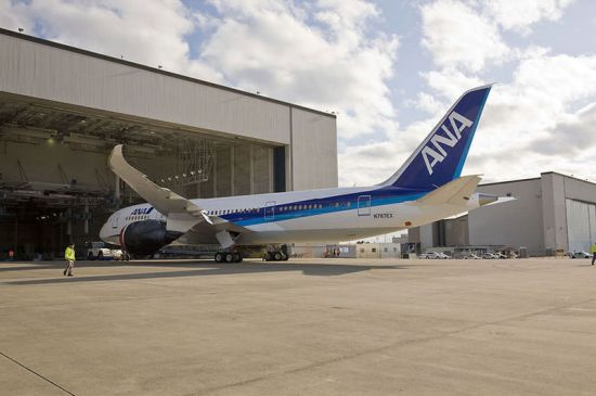 首架波音787客机将交付全日空航空